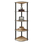 Biblioteca Sessanio, Libreria 4 Ripiani, 34x34x139h cm Marrone Rovere