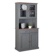Madia Milzano, Credenza 2 Cassetti, 90x45x190h cm Grigio