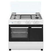 Ducati SD490GWE Cucina a Gas libera installazione 4 Fuochi con Forno elettrico 59 Litri 90x60 cm Bianco