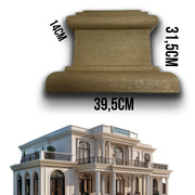 pz *** STOCK *** Fregio capitello cimasa per esterno in xps resinati 39,5x31,5x14cm PDB10