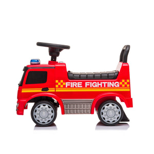 Camion dei Pompieri Cavalcabile 62,5x28,5x45 cm per Bambini Mercedes Rosso