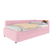 Letto a Divanetto 90x200 cm; con Letto Estraibile; USB; Type-C e Lampada da Lettura