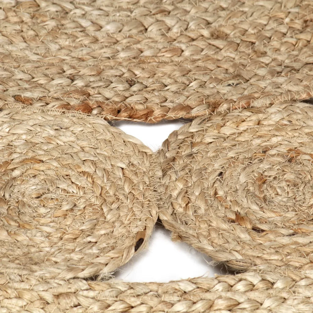 Tappeto Lavorato a Mano in Juta Intrecciata 120 cm 133714