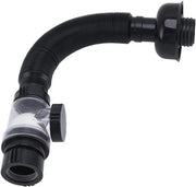 Flessibile tubo di scarico per wc e vasca - Estensibile - Antidoloroso - PVC nero - Tubo di scarico flessibile - S Trap Tubing - Cucina e bagno - Universale (Multifunzionale)