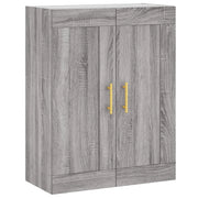 Armadietto a Muro | Mobile a Parete Grigio Sonoma 69,5x34x90 cm Legno Multistrato
