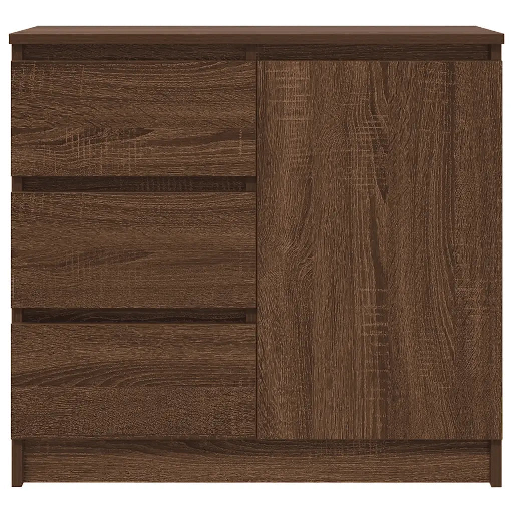 Credenza con Cassetto Rovere Marrone 71x35x65 cm in Truciolato 861577