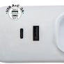 Multipresa Fanton 3 Posti Bipasso +2 Usb +1 Schuko Linea Retail 474124