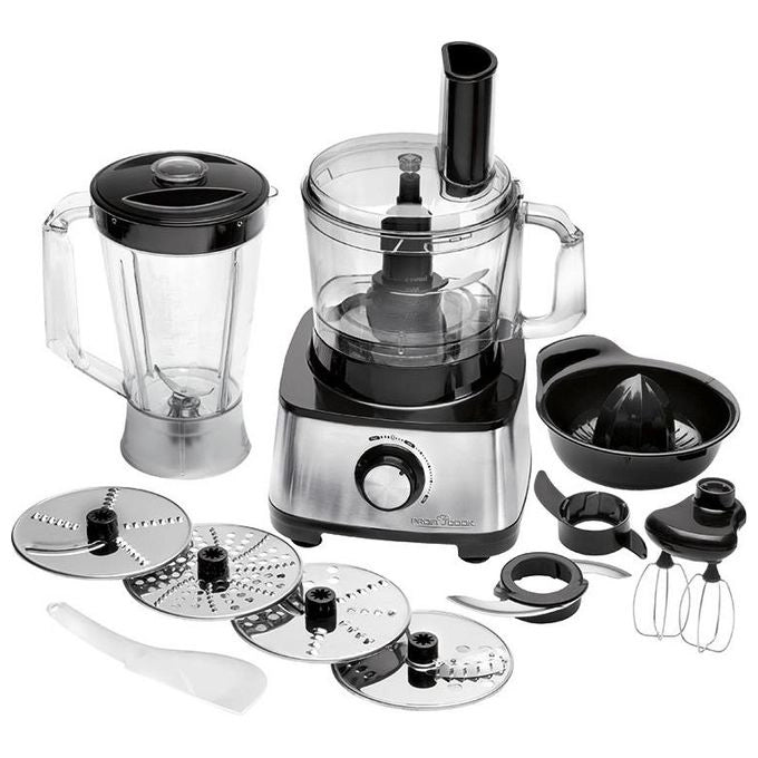 ProfiCook PC-KM 1063 robot da cucina 1200 W 1,2 L Nero, Acciaio inossidabile