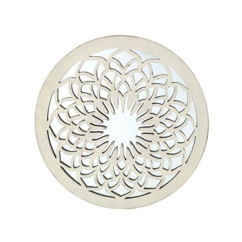 Set di 2 Decorazioni Murale Tonda Scolpita Medina 60x2