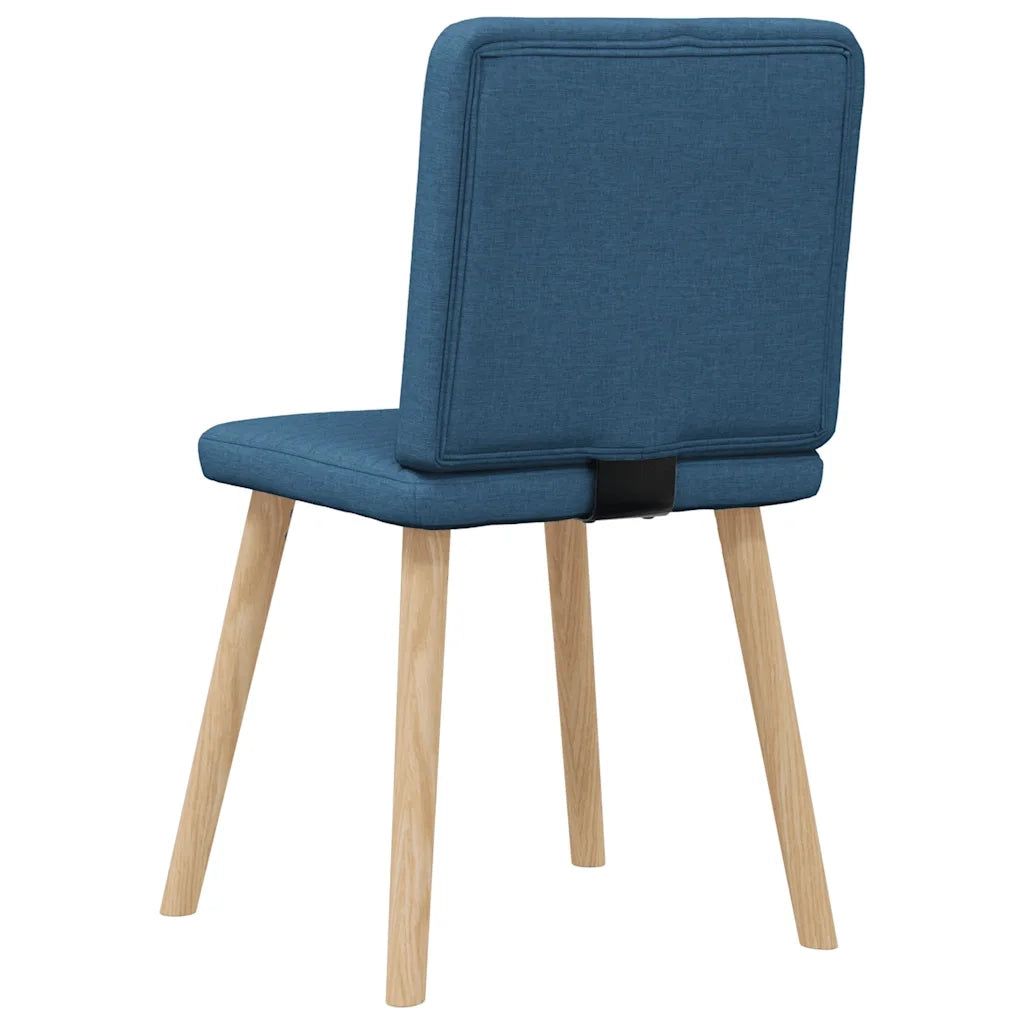 Sedie da Pranzo 4 pz Blu in Tessuto 3315252