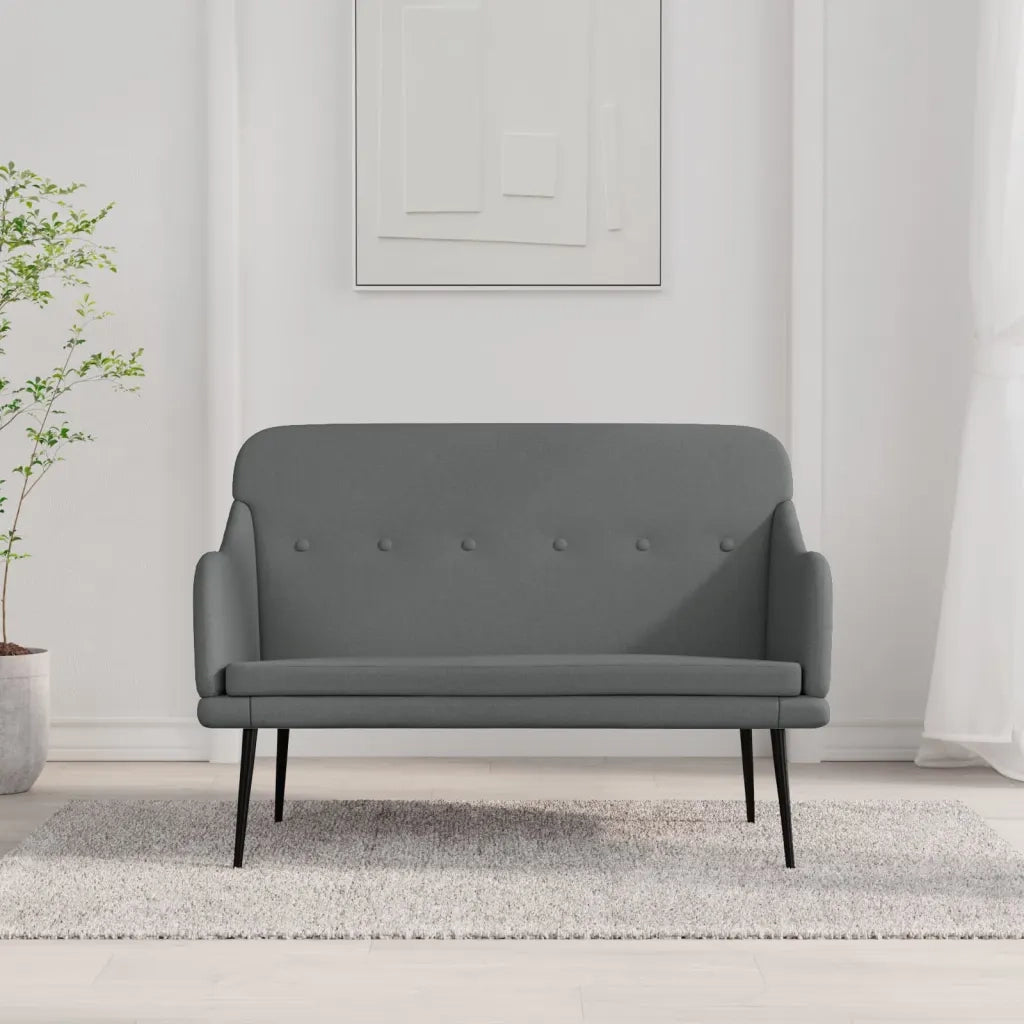 Panca Grigio Scuro 110x76x80 cm in Tessuto CFW8097392