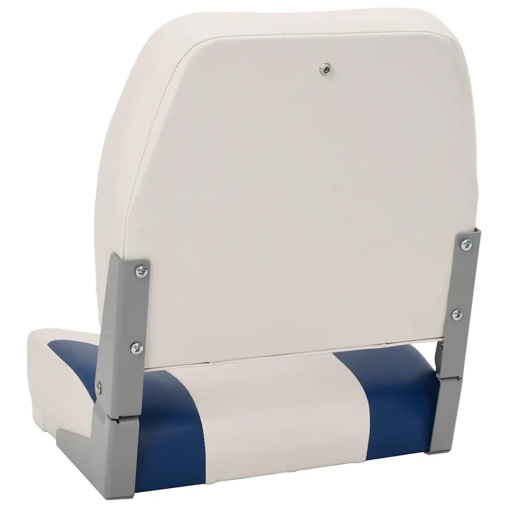 Sedile pieghevole per barca 1 set con Cuscino Blu-Bianco CFW4216660