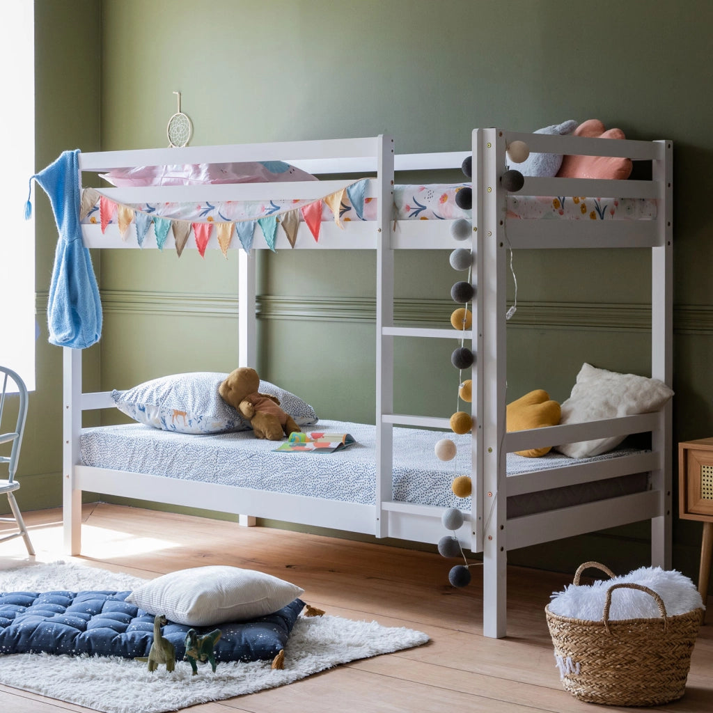 Letto a castello per bambini 190x90cm bianco AMBER