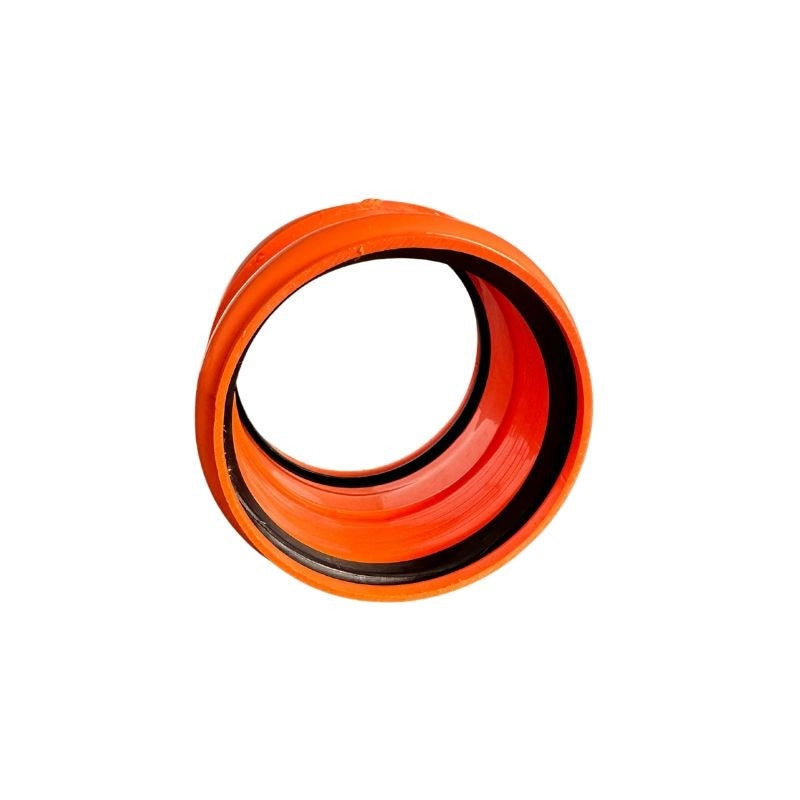 Manicotto Femmina-Femmina in PVC (colore Arancio) con Guarnizione : Diametro - 100