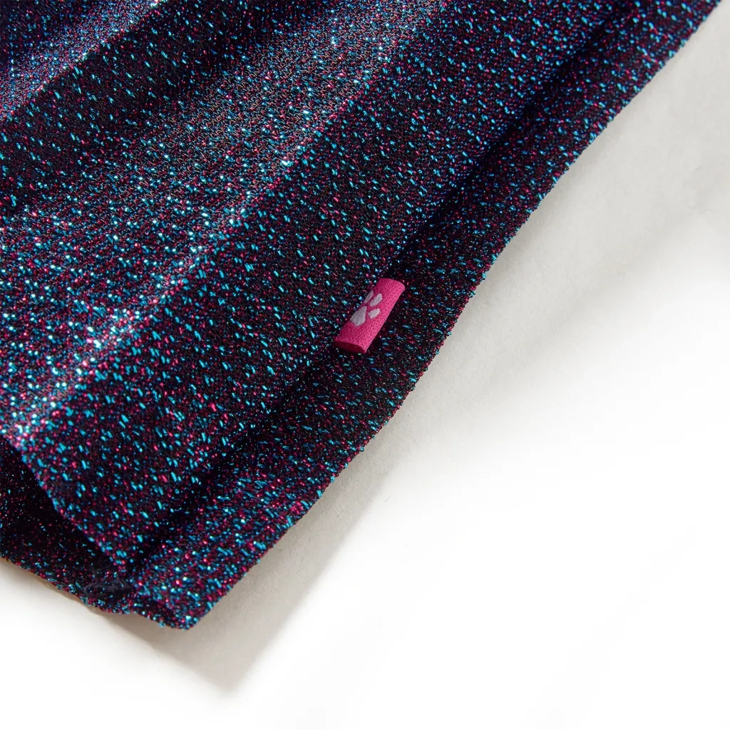 Gonna da Bambina con Brillantini Blu Marino 116 15053