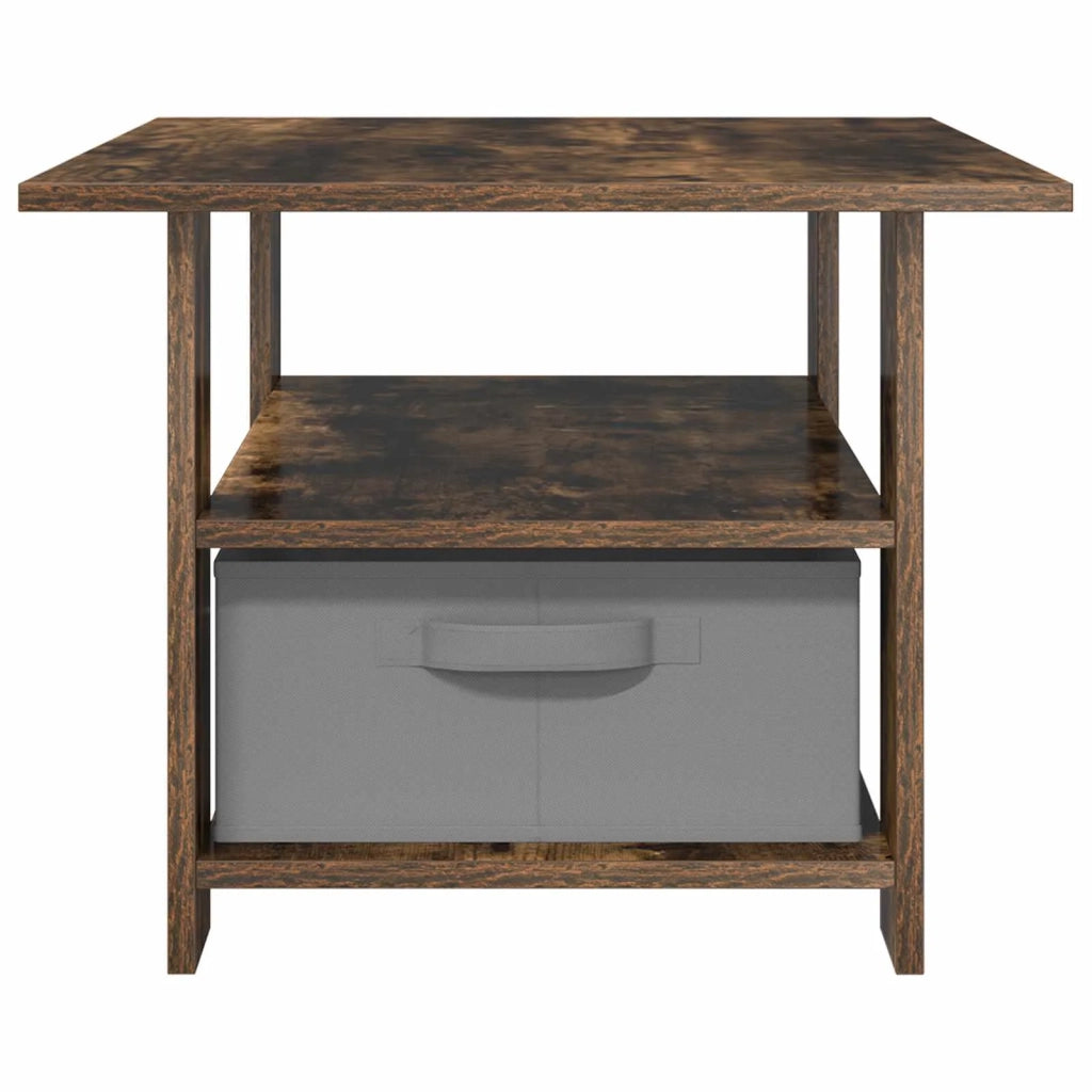 Tavolino da salotto con cassetto Rovere fumé 77 x 55 x 42 cm 8000416