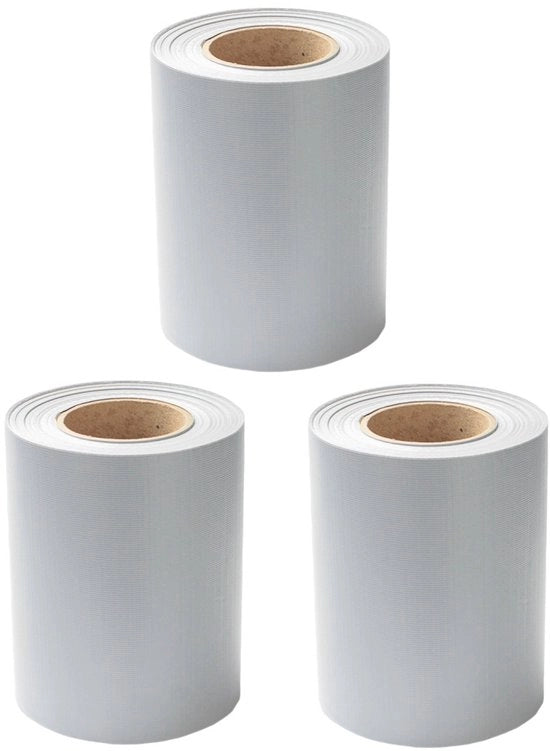 Set di schermo per privacy - Grigio 210m x 0,19 m con clip - Striscia PVC per mattonelle a doppia staffa