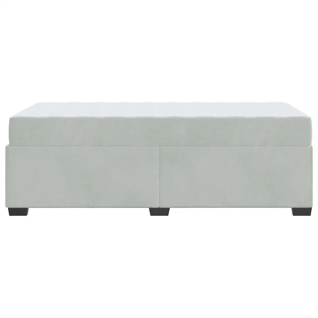 vidaXL Struttura letto con materasso Grigio chiaro 100 x 200 cm
