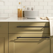Maniglie per Mobili 5pz Nere 320mm in Acciaio Inox 155370