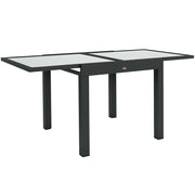 Tavolo da pranzo esterno allungabile ¨C zephmum ¨C 160x80x75 cm nero