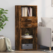 Credenza Rovere Fumo 50x42,5x124 cm in Legno Multistrato
