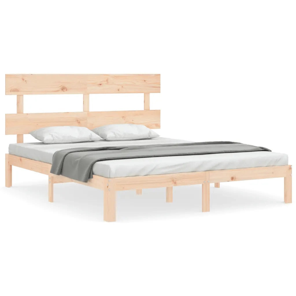 Giroletto senza Materasso 160x200 cm in Legno Massello di Pino 3193541