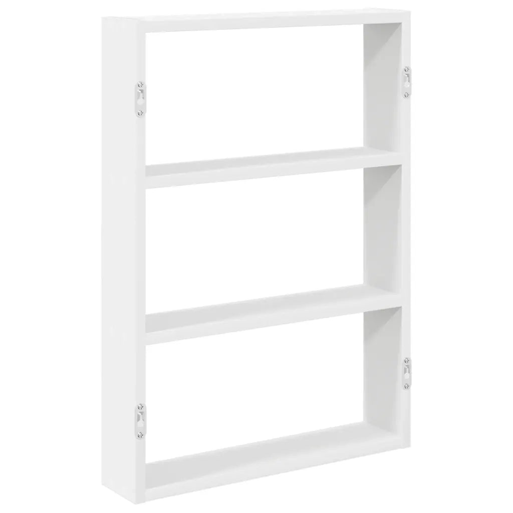 Scaffale a Parete Bianco 43x9x60 cm in Legno Multistrato 860049
