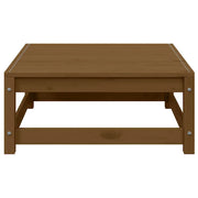 Sedia da giardino-Poggiapiedi da Giardino e Cuscini 2 pz Marrone ambra Legno Pino