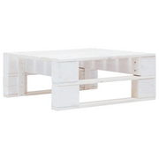 Ottomana da Giardino in Pallet in Legno Biancocod mxl 121013