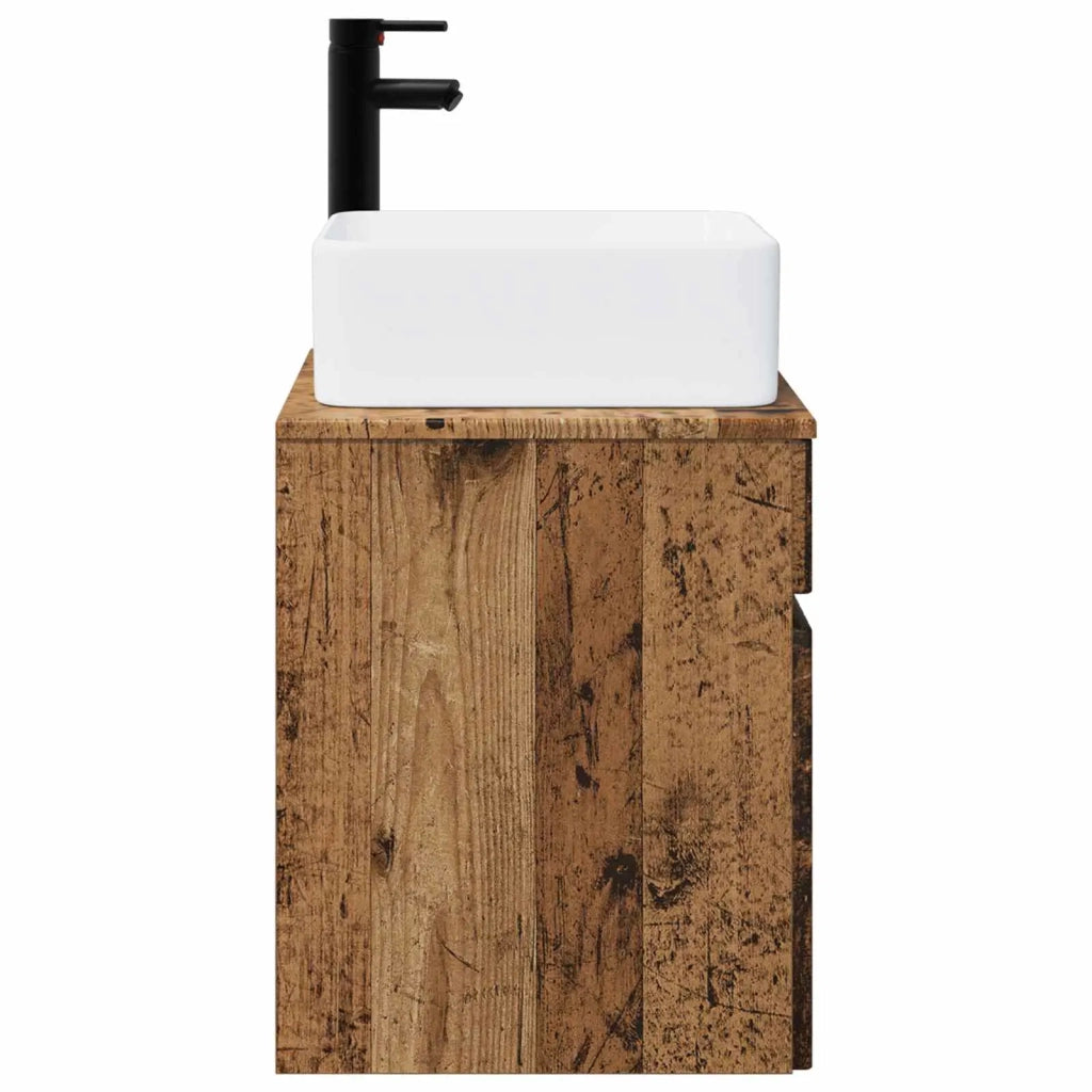 Mobile lavabo da parete Legno antico 49 x 41 x 63 cm 890570