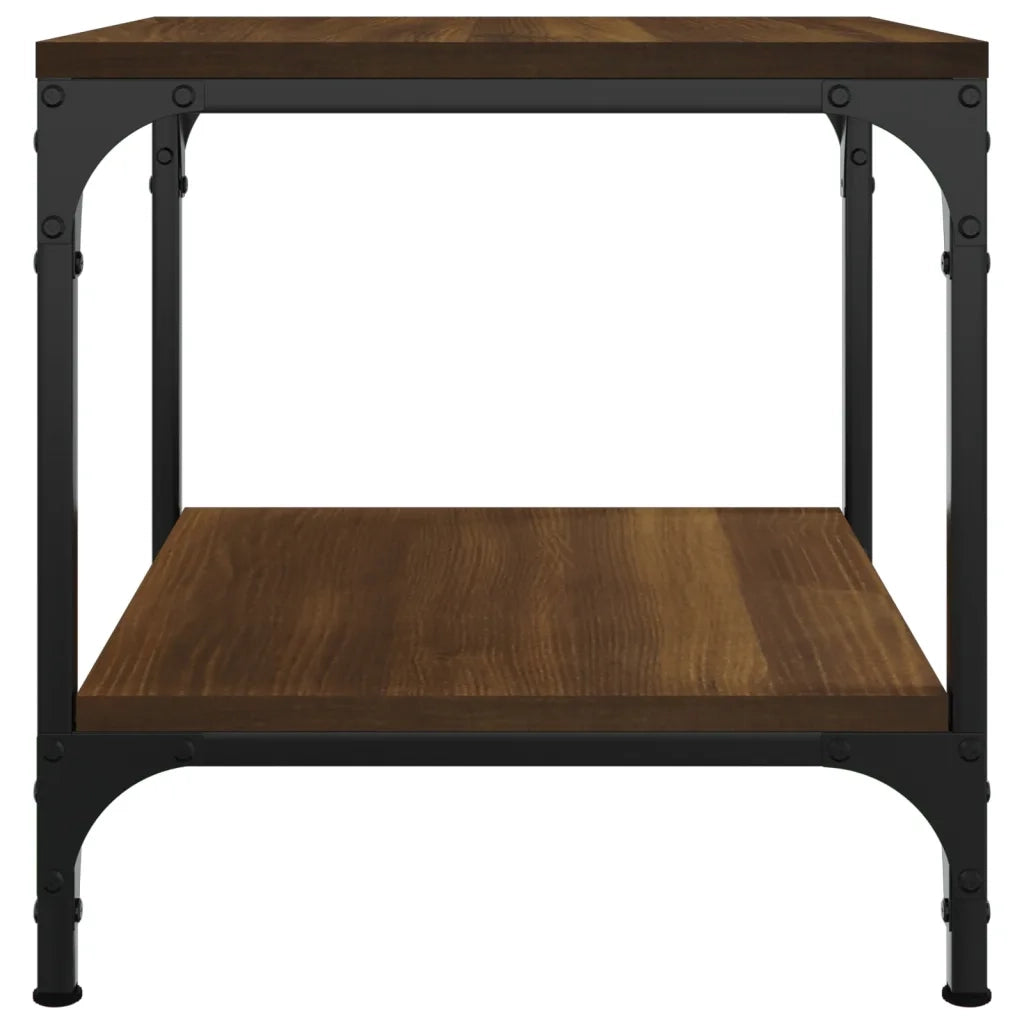 Tavolini 2pz Nerorovere marrone 40x40x40cm in Legno Multistrato 819386