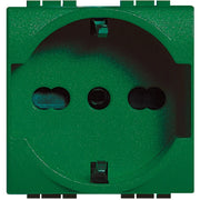 Living Int. - Presa schuko e bipasso - standard tedesco/italiano 2P+T - L4140X16V