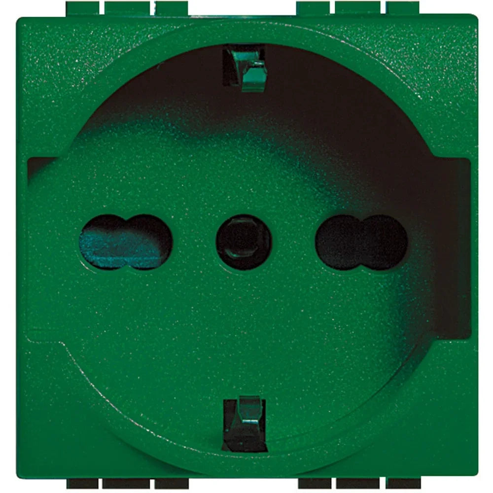 Living Int. - Presa schuko e bipasso - standard tedesco/italiano 2P+T - L4140X16V