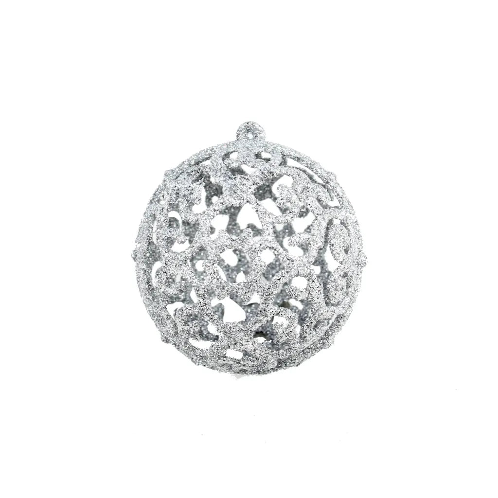 Set Palline di Natale 100 pz 3/4/6 cm Argento CFW3903570