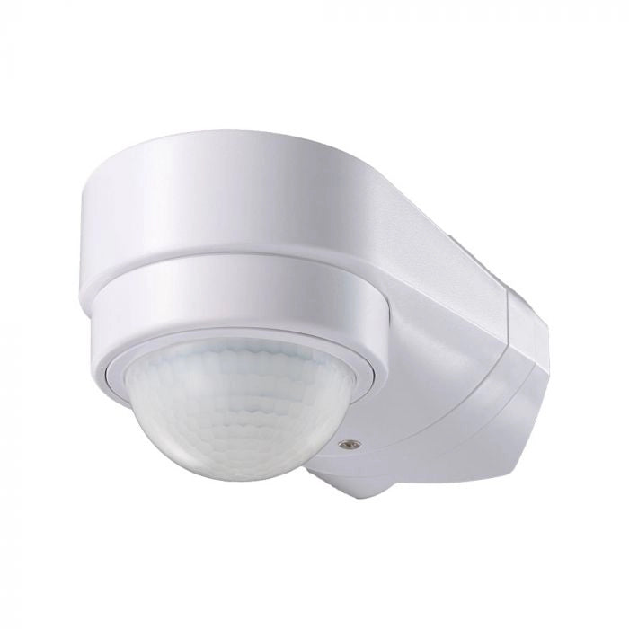 V-TAC VT-8094 Sensore di Movimento a Infrarossi 240° Montaggio a Parete Angolare Colore Bianco SKU 6613