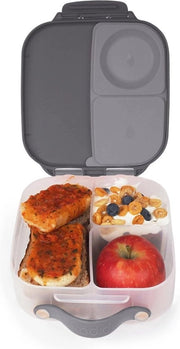 Bento Box per bambini - Scatola per pasti e spuntini con 3 contenitori (2 con chiusura ermetica) - Box per pranzo con spazio per frutta - Materiale BPA-free