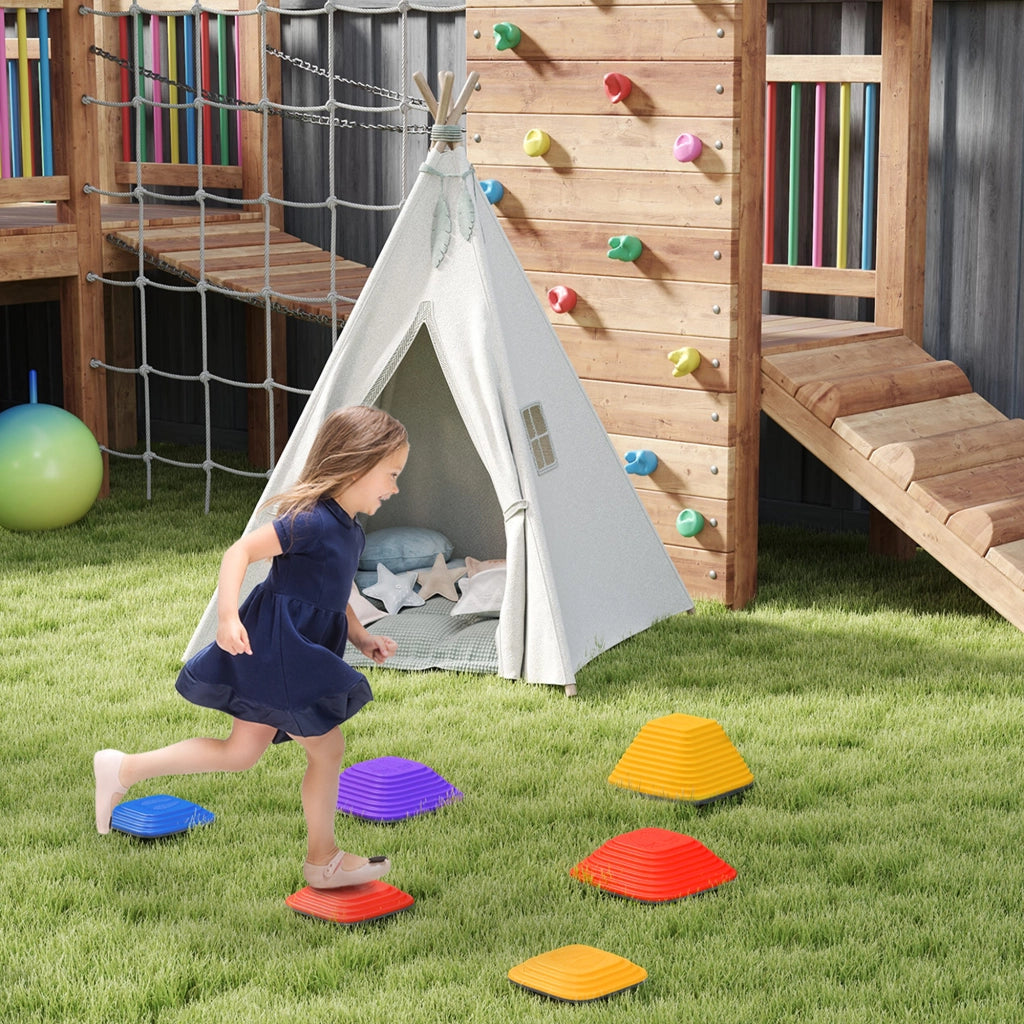 Blocchi di equilibrio per bambini ¨C zephmum ¨C multicolore, 6 pezzi, antiscivolo