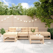 Set Salotto da Giardino 6 pz in Legno Massello di Pinocod mxl 117954