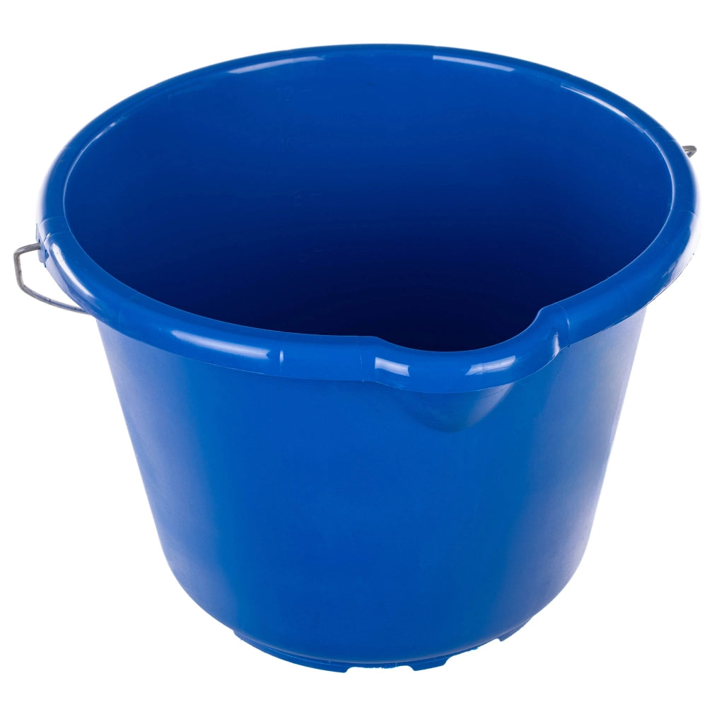 Secchio da cantiere KADAX con imbuto, maniglia, misurino, 12 litri, in plastica, resistente.