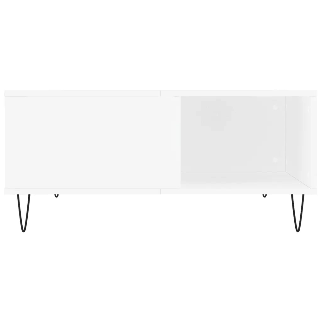 Tavolino da Salotto-Tavolino da soggiorno-Tavolo Bianco 80x80x36,5 cm in Legno Multistrato 932621