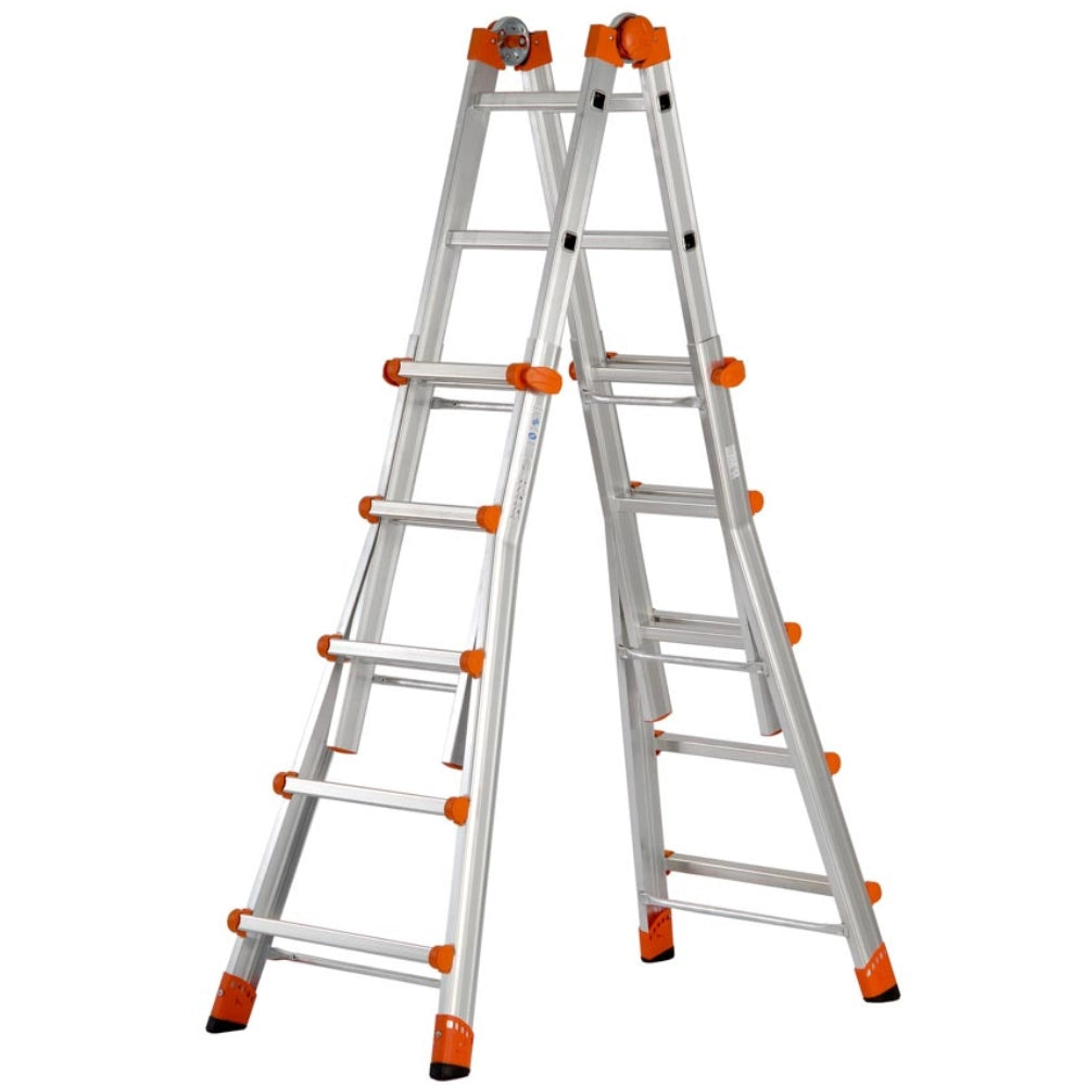 Scala telescopica alluminio 5+5 multifunzione pieghevole regolabile en131-4