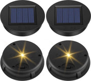 Diversi coperchi per energia solare 8 cm - set di 4 pezzi per lampade solari idrorepellenti con luce LED