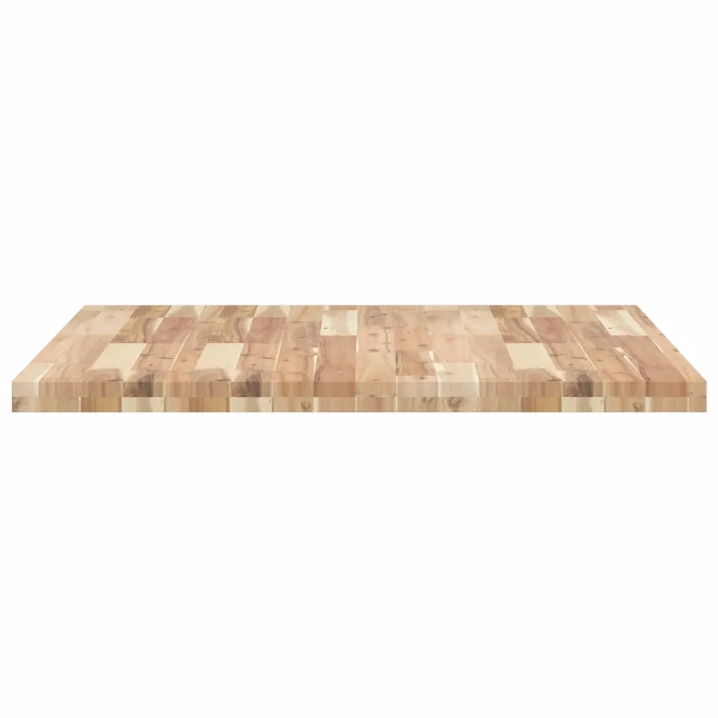 Piano Tavolo Quadrato 90x90x4 cm in Legno Massello di Acacia
