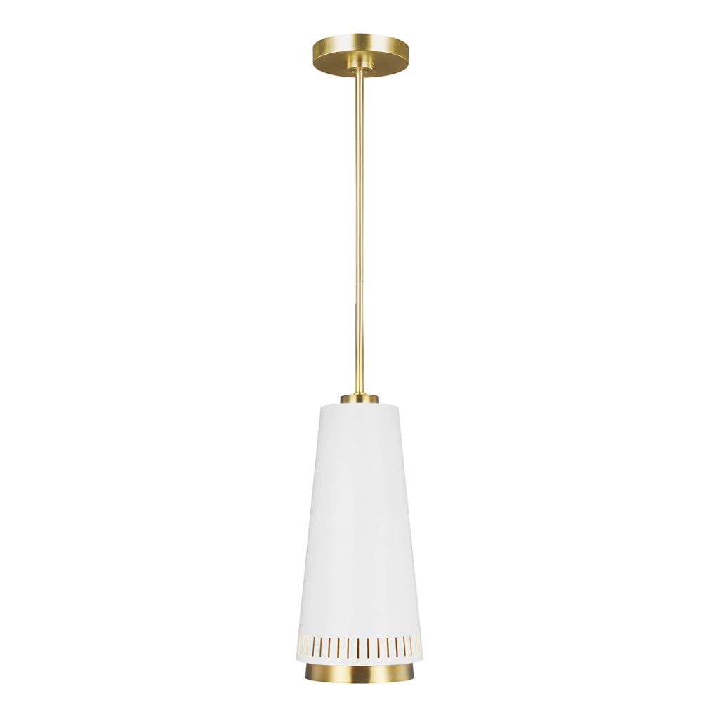 Lampada a sospensione Feiss Carter ottone bianco E27