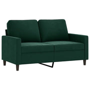 Divano | Divano da soggiorno | Sofa a 2 Posti Verde Scuro 120 cm in Velluto