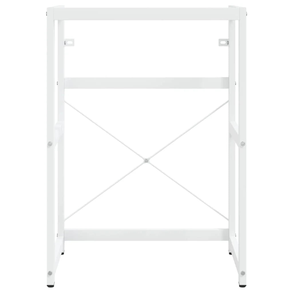 Struttura lavabo da bagno 59 x 38 x 83 cm lavabo da incasso ferro bianco 02_0006769