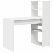 Scrivania | Tavolo da Ufficio Bianco 113 x 54 x 120 cm Legno multistrato