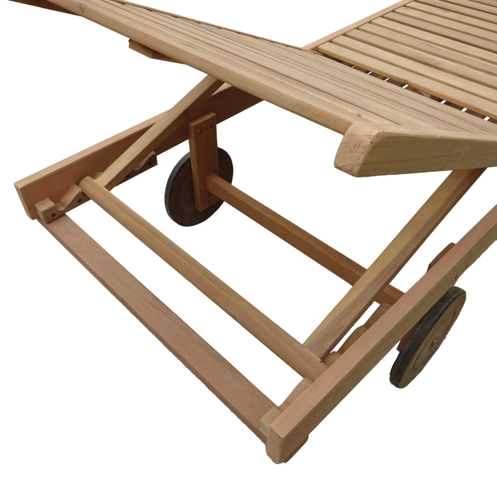 Lettino pieghevole in acacia KANAWA