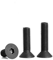 Viti di fissaggio nero - a 6 gocce - counterspessi - lunghezza del viti 20 mm - diametro M4 - quantità 5 pezzi - viti
