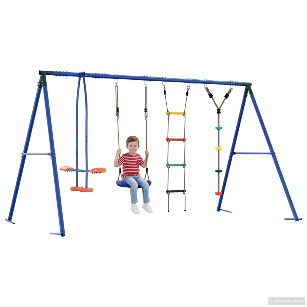 Set di Altalene per Esterni Multicolore Acciaio e PE 3429834